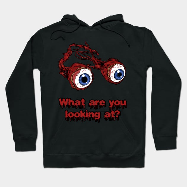 What Are You Looking At? Hoodie by Black Snow Comics